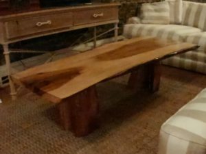 Finished Live Edge Wood Coffee Table
