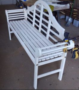 Outdoor Wood Bench Restoration