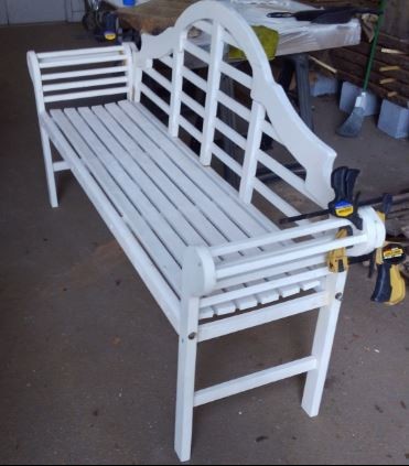 Outdoor Wood Bench Glue up